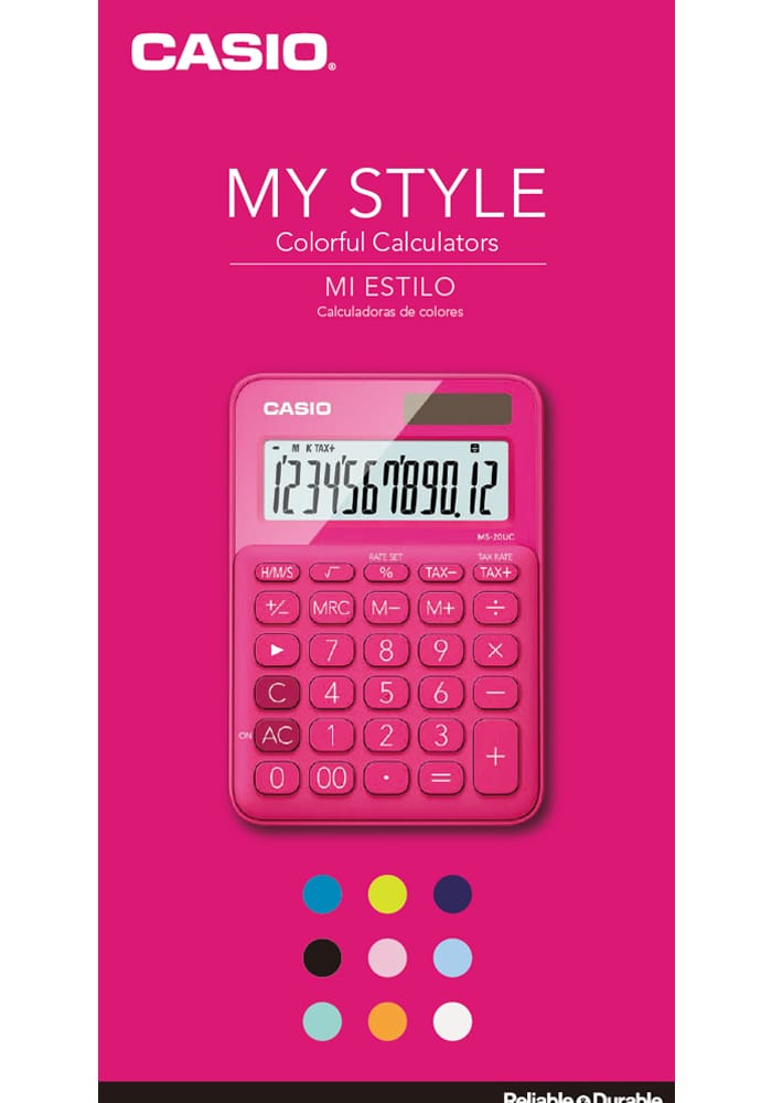 Calculatrices colorées