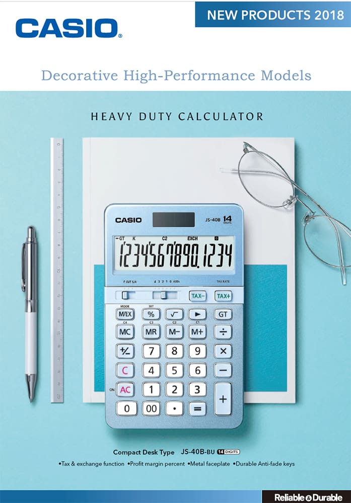 Catalogue de la série de calculatrices pour une utilisation intensive (JS-40B-BU)