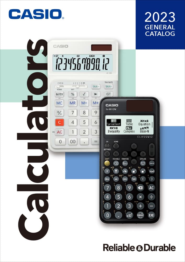 Catalogue des calculatrices scientifiques et financières