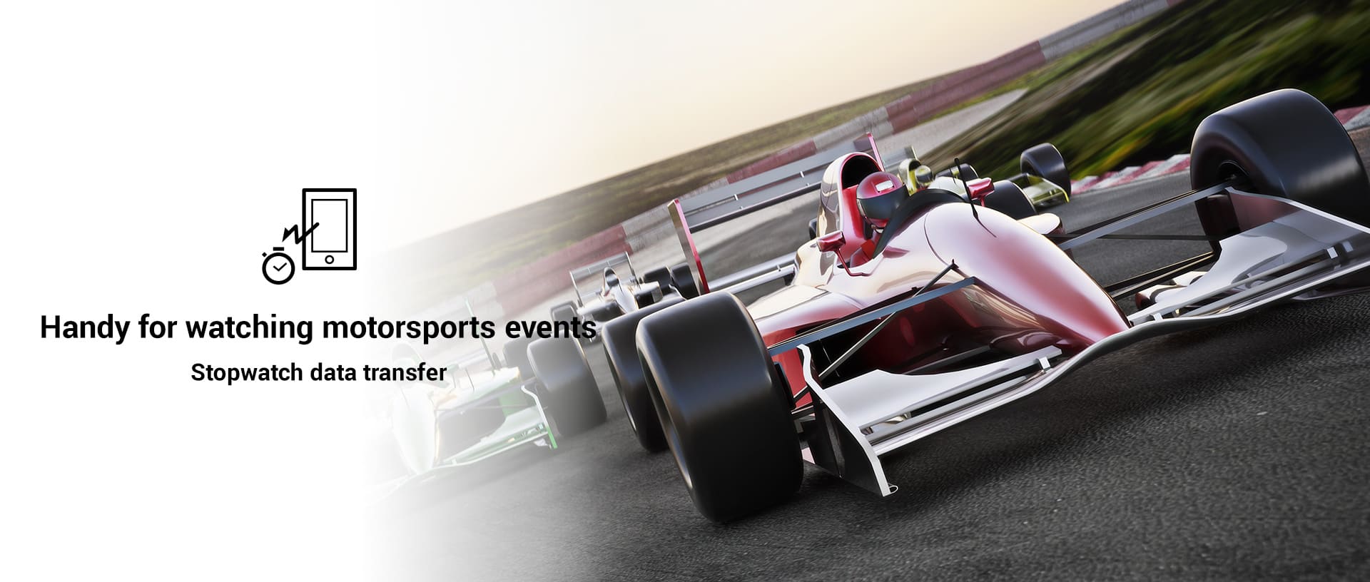 Pratique pour suivre des événements de sports mécaniques - Transfert des données du chronomètre