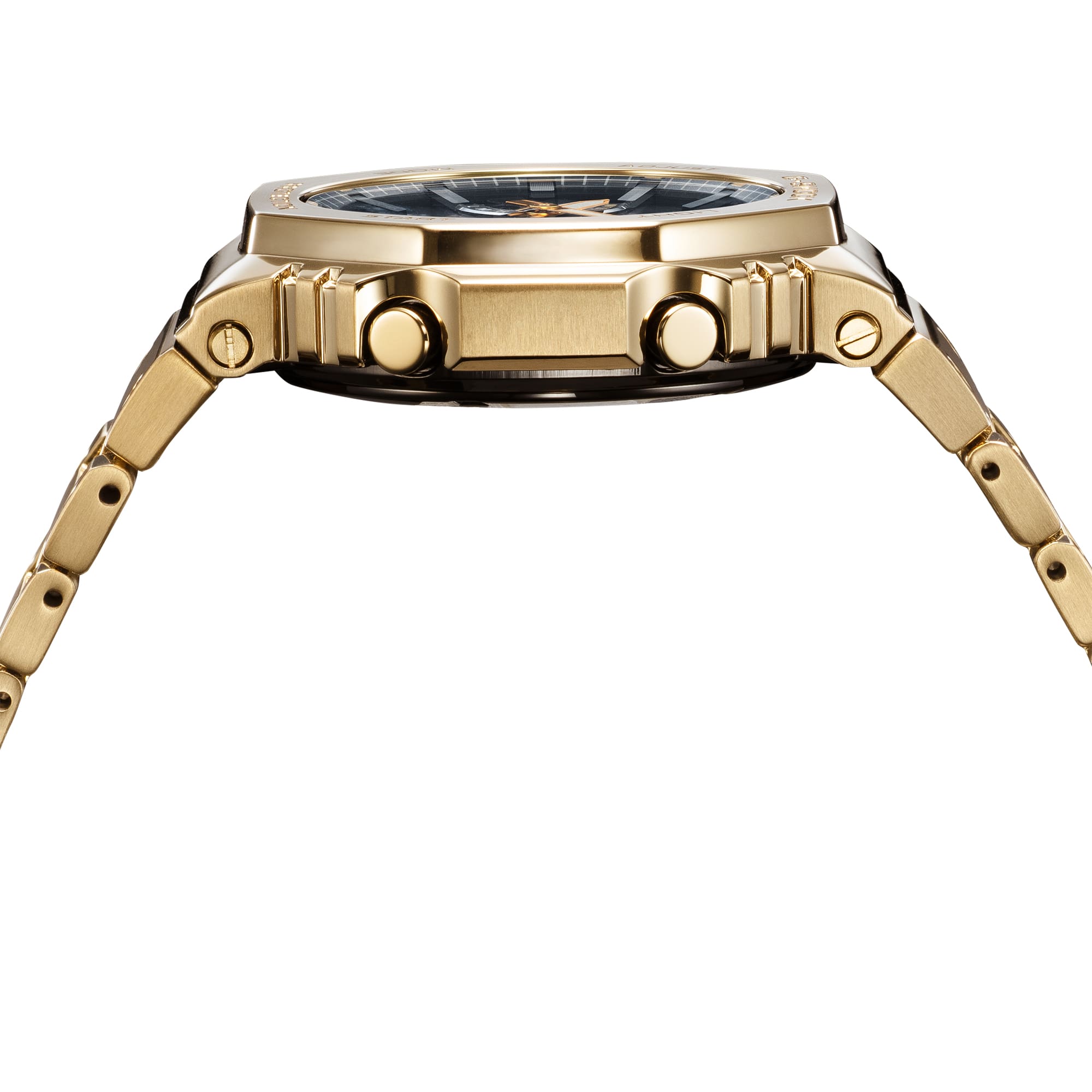Ansicht der Seitenknöpfe der Uhr GM-B2100