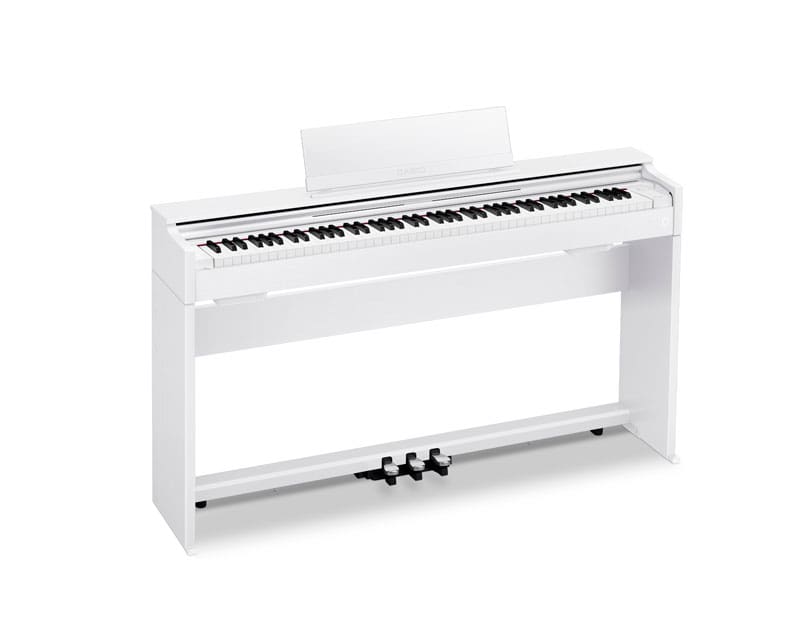 Das weiße AP-S200 Digitalpiano. Das Bild verlinkt zur Produktseite.