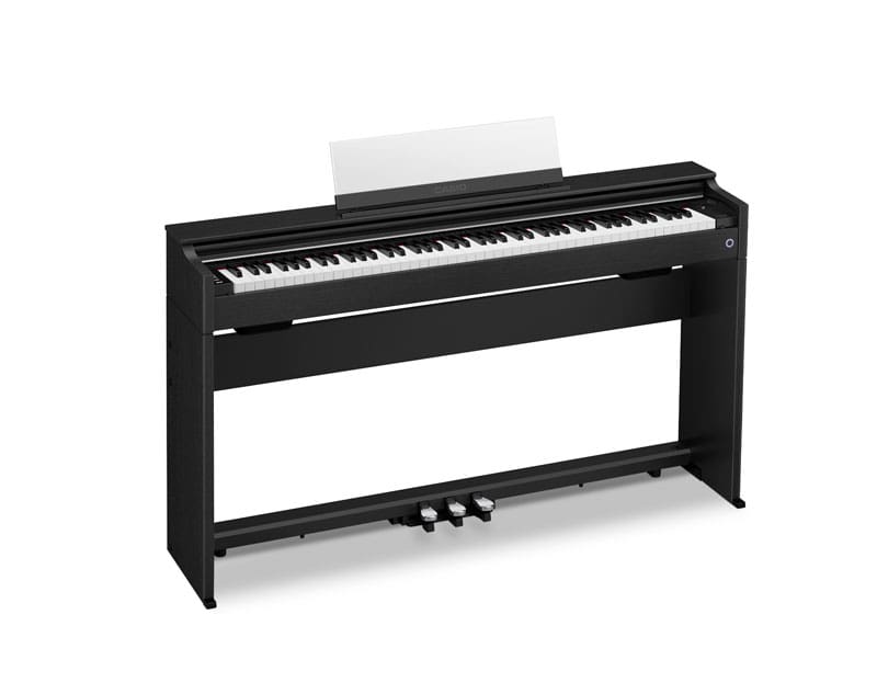 Das schwarze AP-S200 Digitalpiano. Ds Bild verlinkt zur Produktseite.