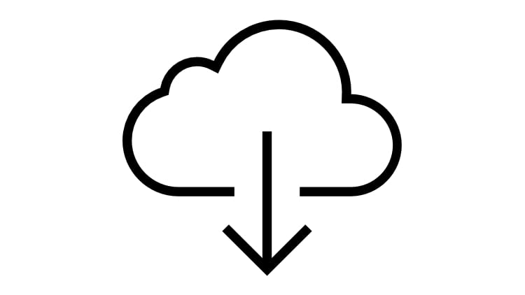 Ein Download-Icon auf weißem Hintergrund mit Link zu weiteren Infos.