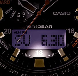 Zweifache Zifferblattbeleuchtung