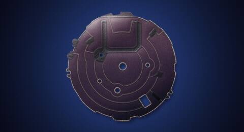 Illustration eines Solarmoduls in einer dunklen Umgebung.