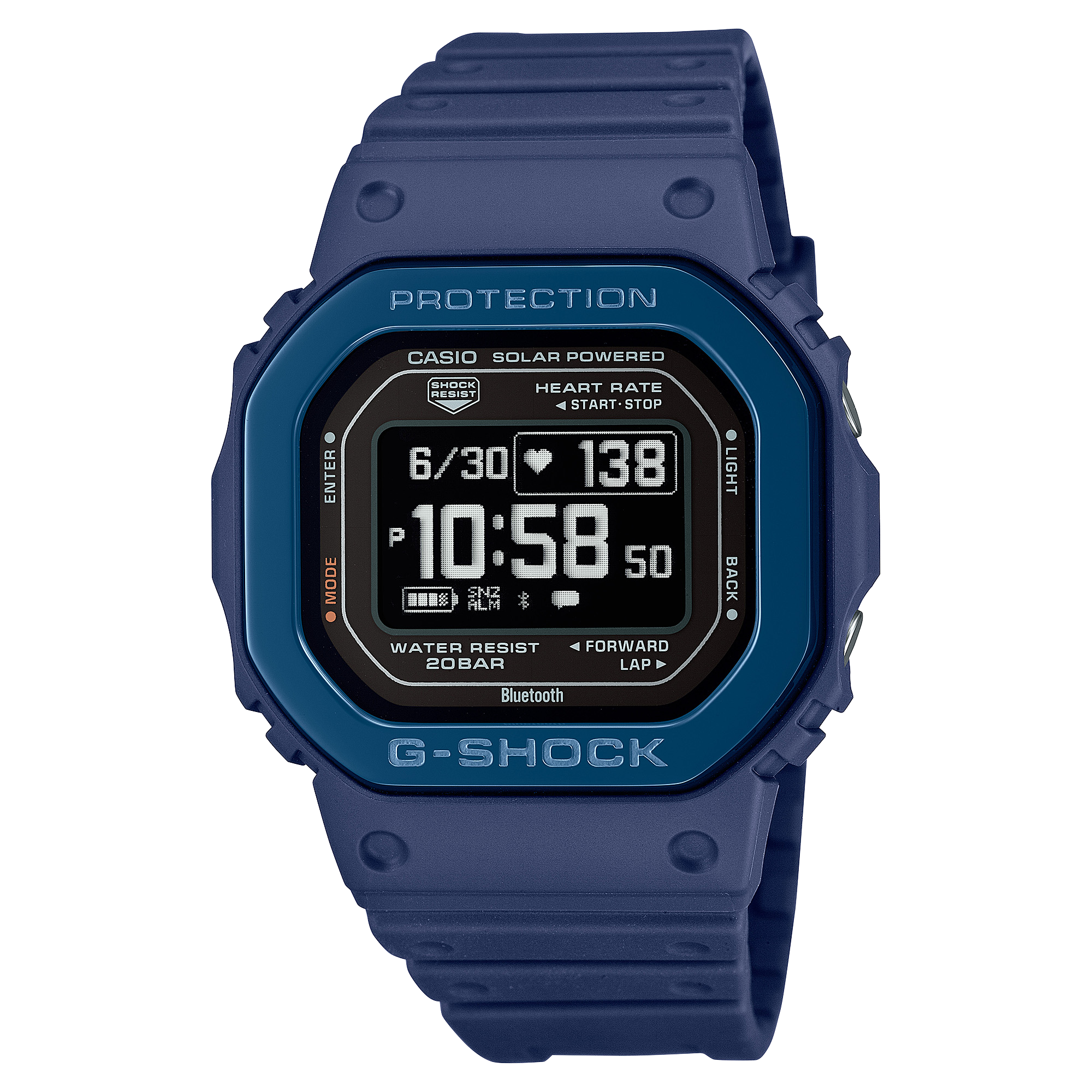 Die robuste asioDW-H5600MB-2 mit Bluetooth-Funktion in blau