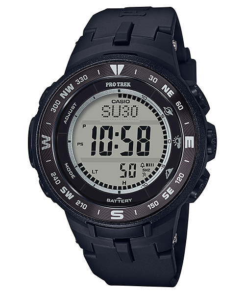 Die Casio Armbanduhr PRG-330-1 mit schwarzem Resin-Armband