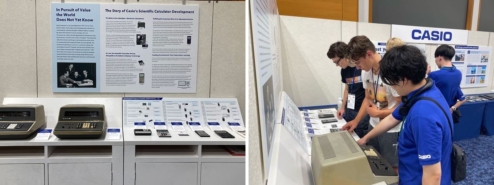 Vários participantes aproveitaram a tecnologia de calculadoras, instrumentos musicais e relógios.