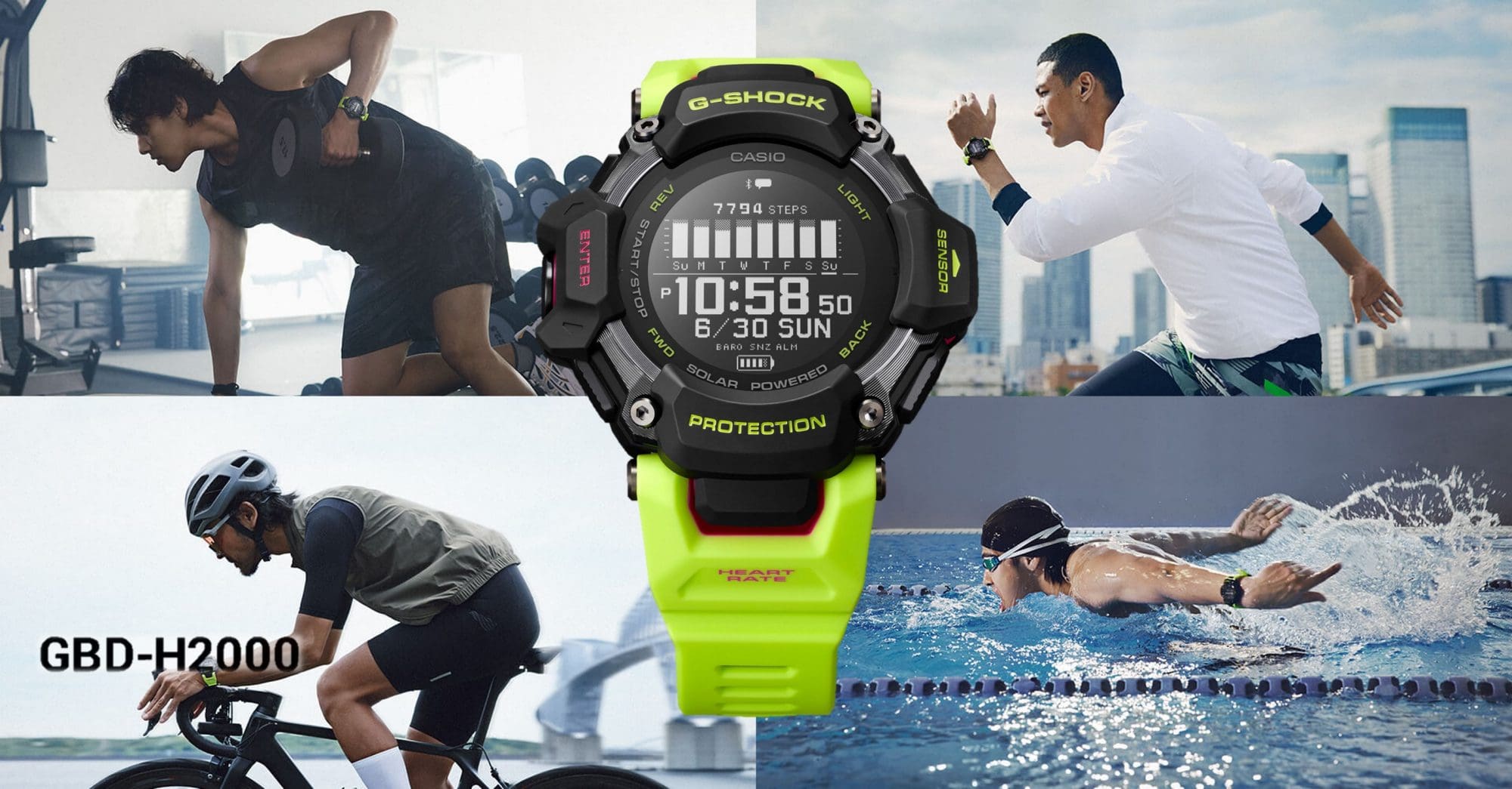 Multicolored watch with the athlete named Hachimura Rui