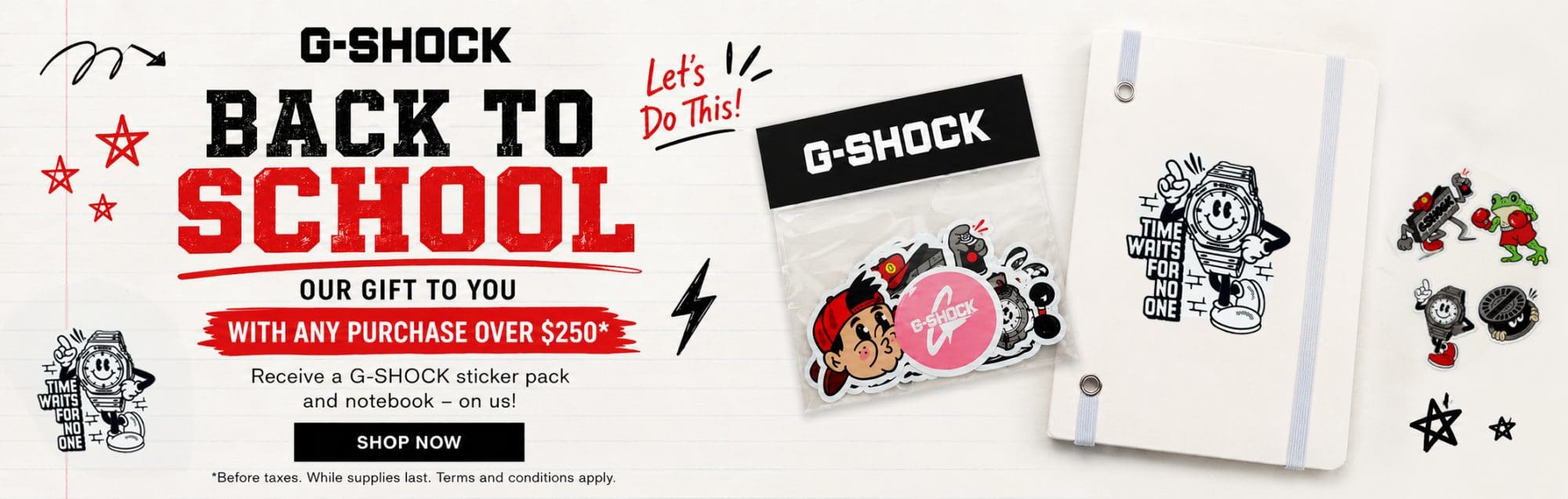CASIO G-SHOCK Back to School Gift With Purchase