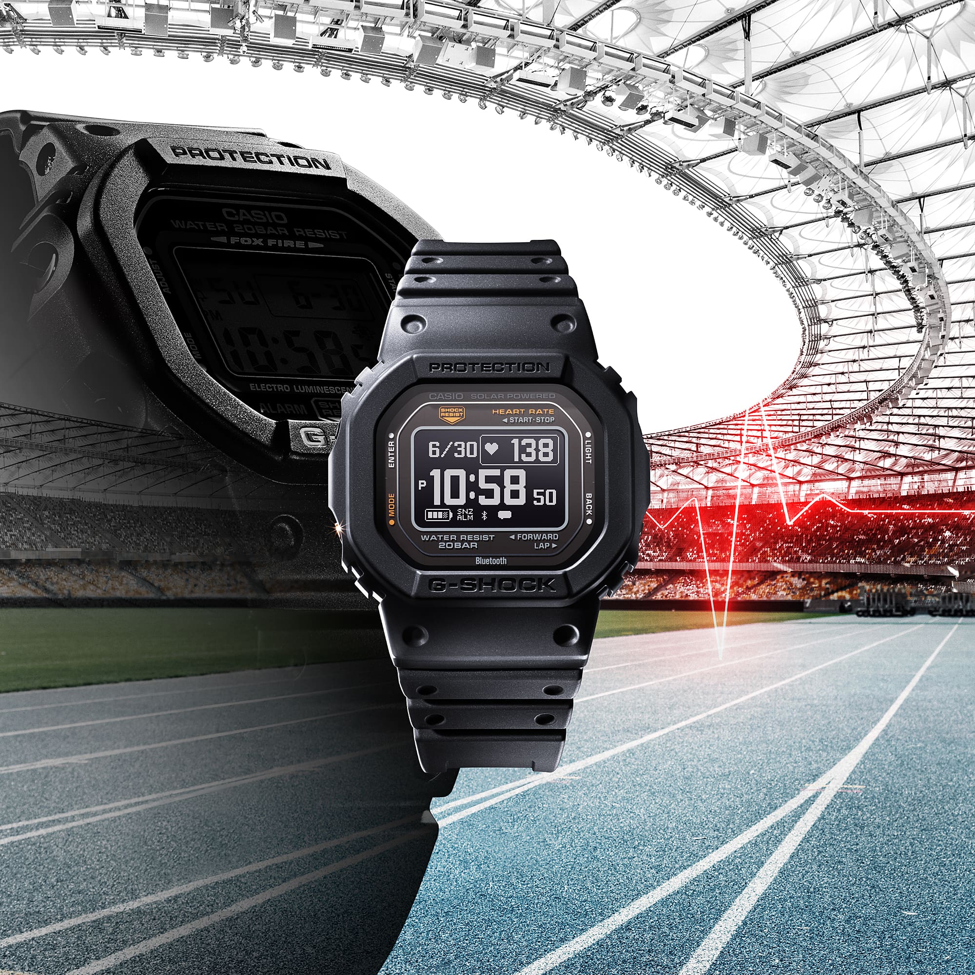 Black Smartwatches with athlete named Hachimra Rui