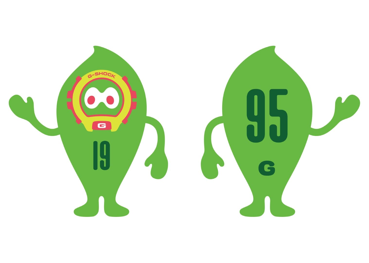 G-Shock und Nigo kreierten den grünen Rock. Das Bild verlinkt zur 6900er-Übersichtsseite.