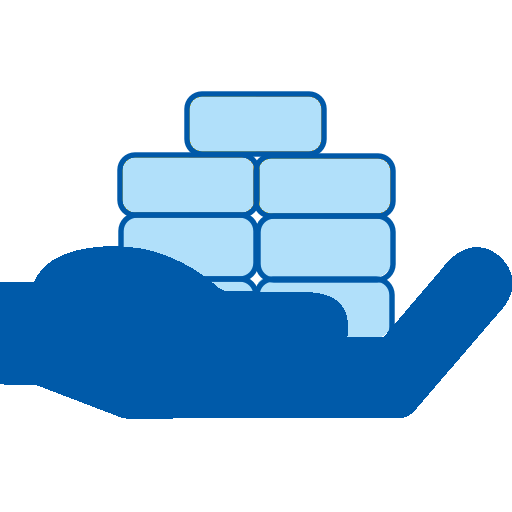 Icon zu Homeoffice: Arbeit im Büro und im Gebäude