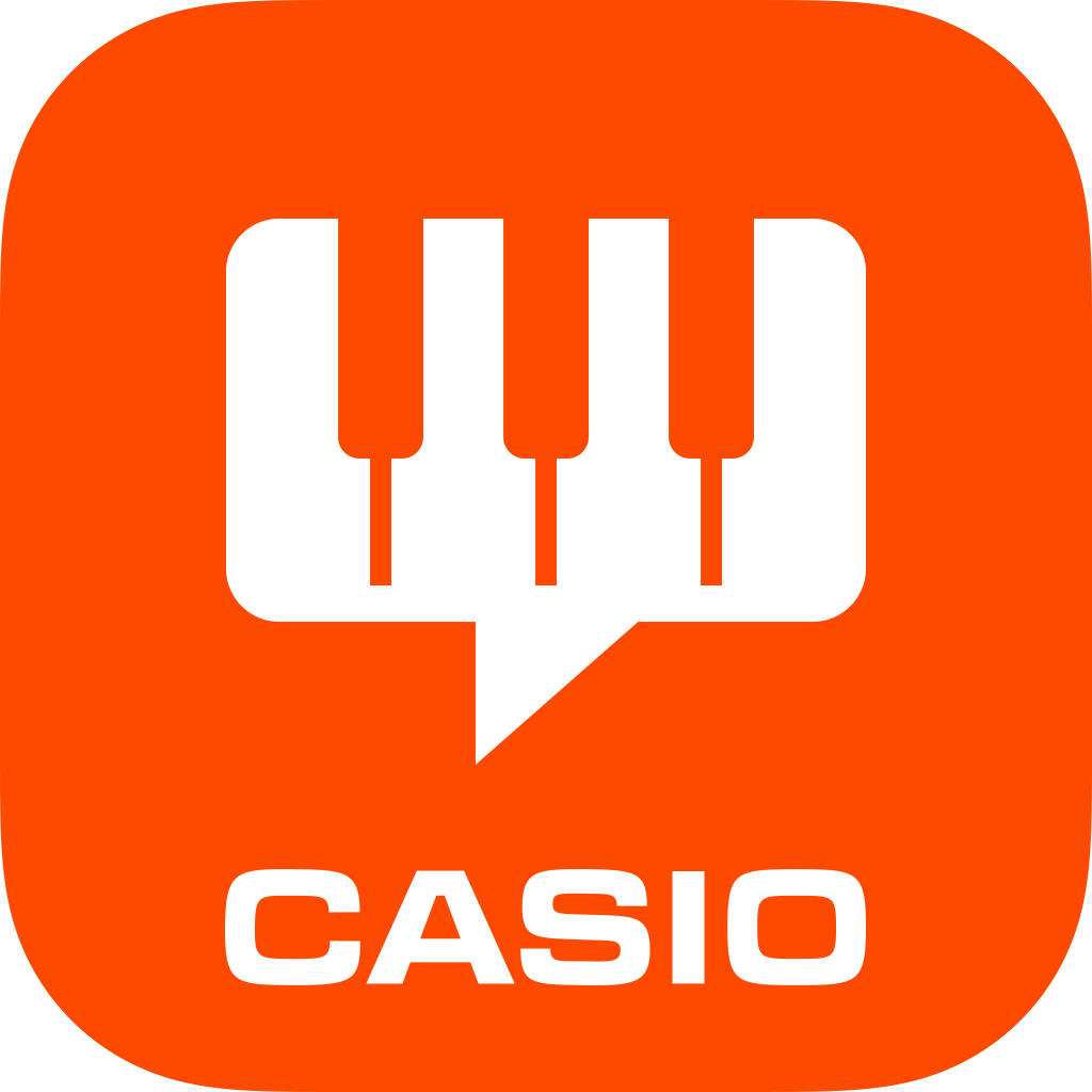 Das orangene Logo der Lyric Creator App.