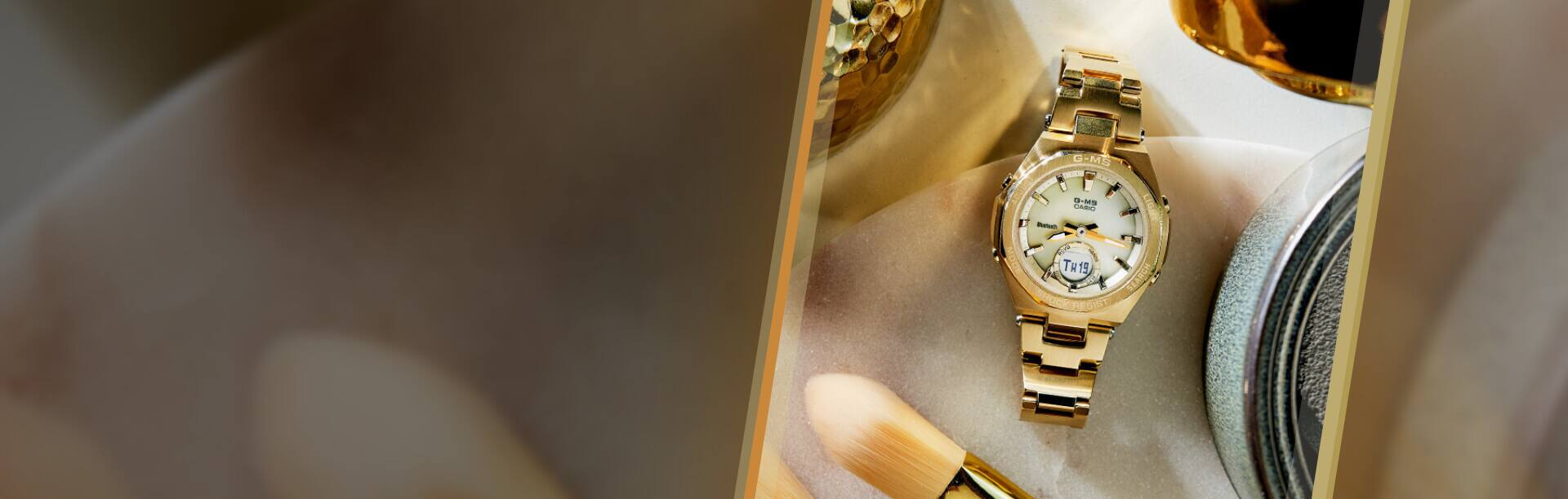 G-MS in gold von Baby-G auf weißem Untergrund