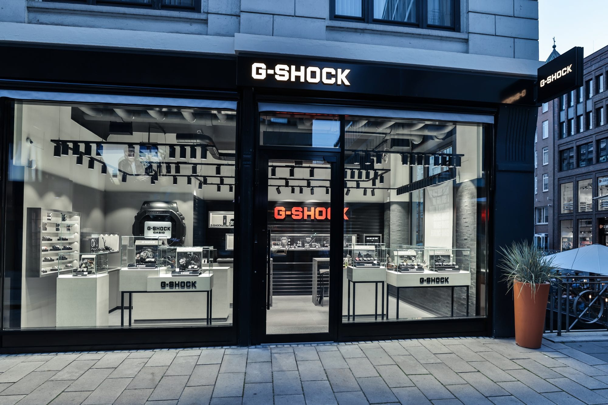 Der G-SHOCK Store in der Hamburger Innenstadt.