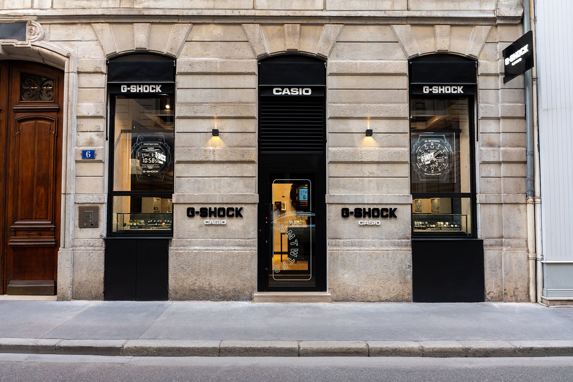 Die Storefront des G-SHOCK Stores in Lyon.