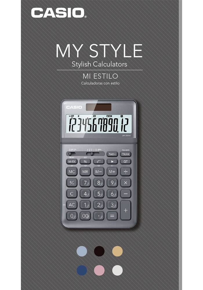 Catálogo de calculadoras elegantes