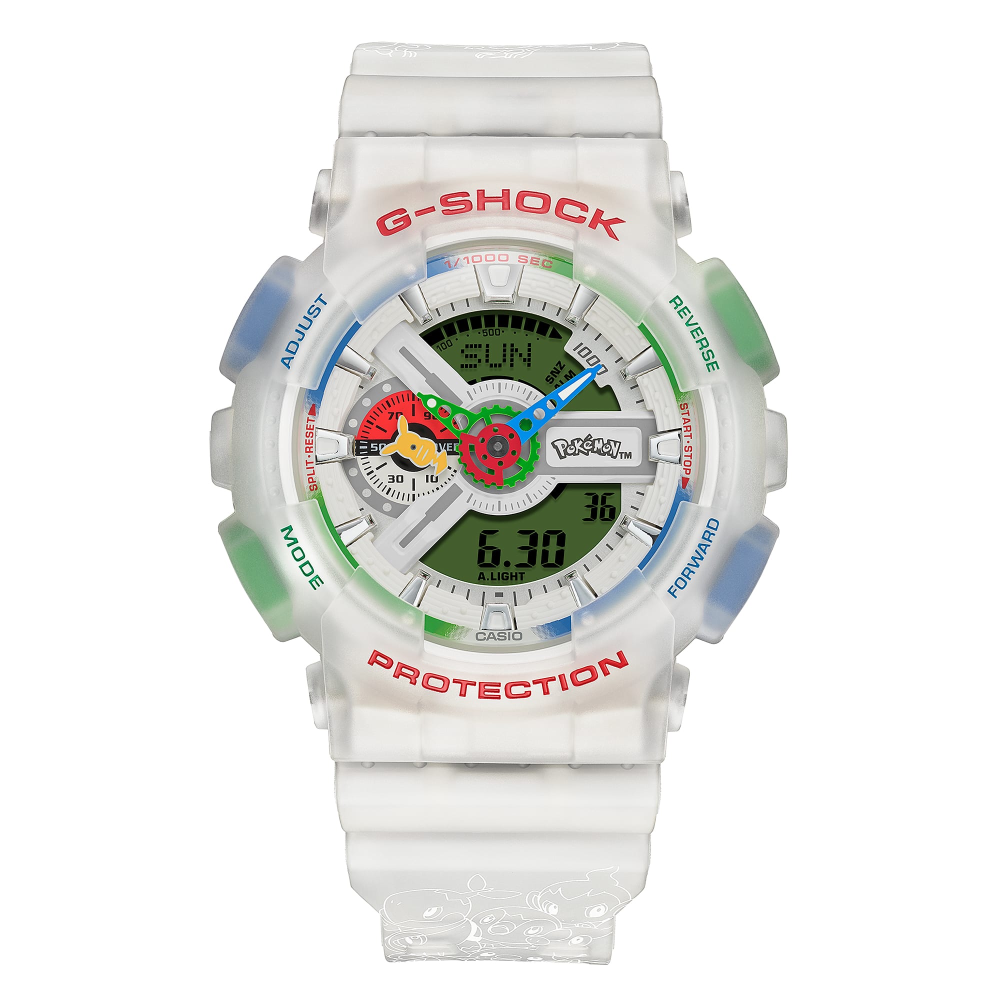 The GA-110PKM-7A hybrid watch from Casio G-Shock and Pokémon
