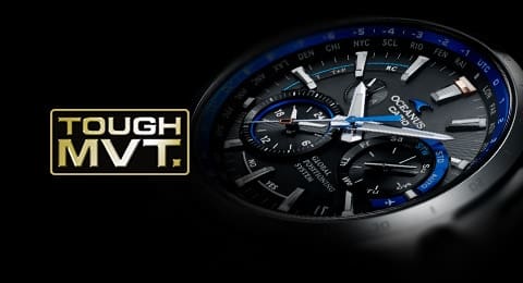 OCEANUS watch with Tough Movement badge Reloj analógico CASIO y logotipo Tough Movement