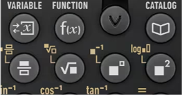 Primer plano de las teclas de función de la nueva calculadora Classwiz
