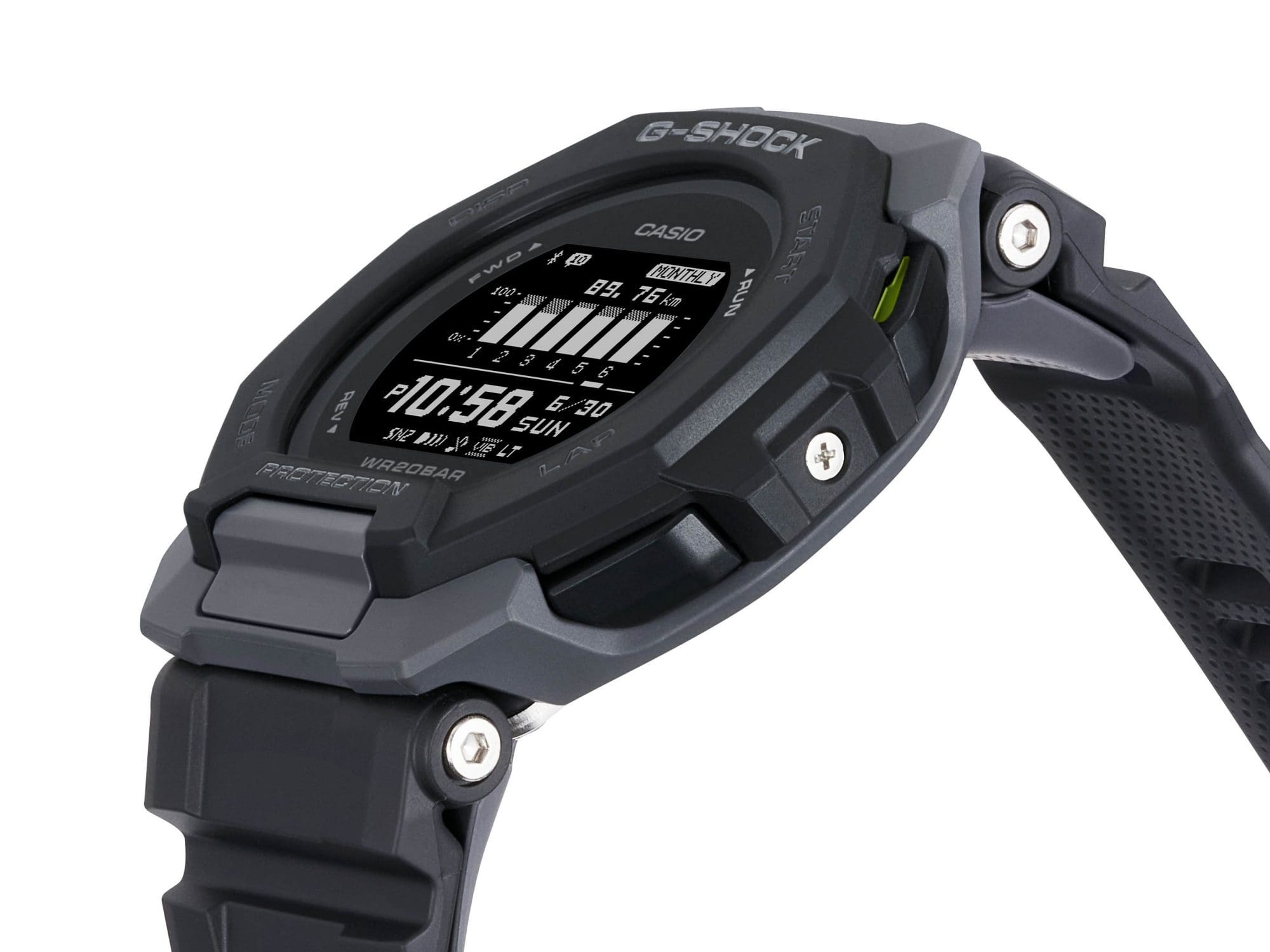 The black GBD-300-1 from the side