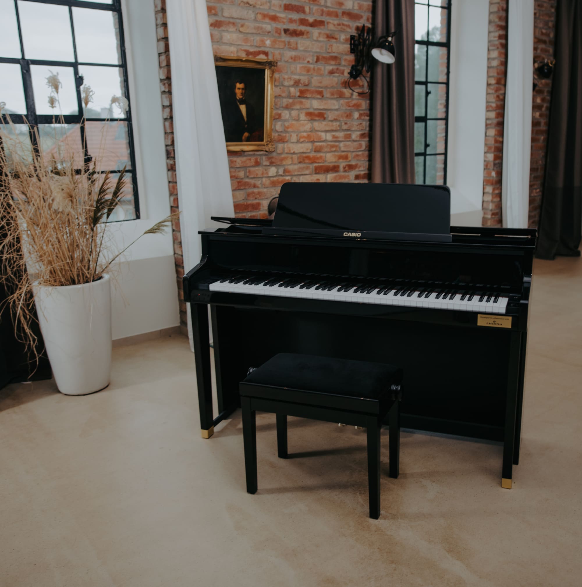 The black GP-510BP is the centre of attention in a brightly lit room. The image links to the GP-510BP product page