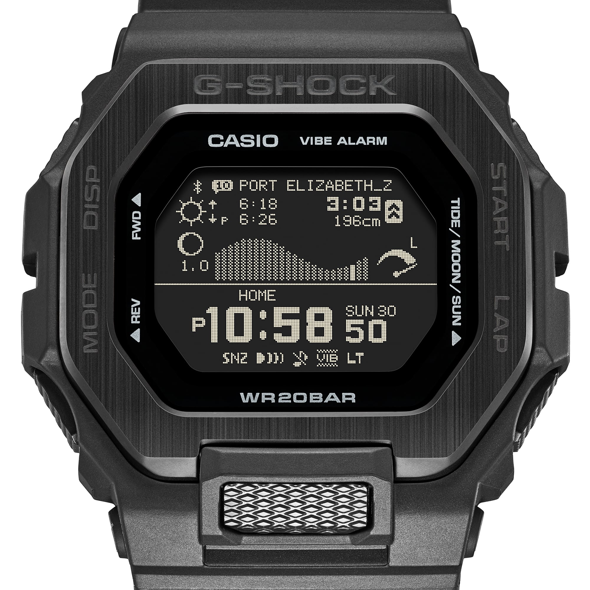 "GBX-100NS-1" by G-SHOCK with lunar phase display