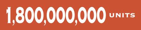 1,800,000,000 unités vendues, lien vers plus d'informations sur les ventes