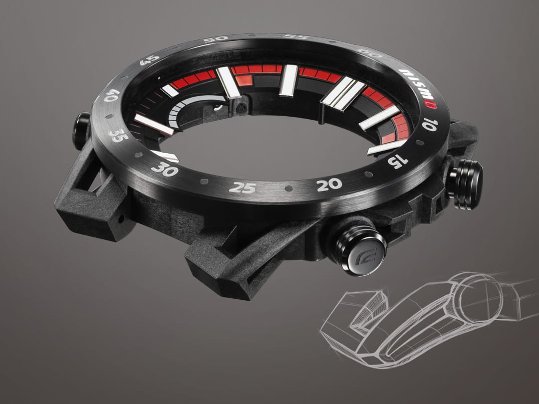 Lunette de la montre-bracelet Edifice Nismo MY23