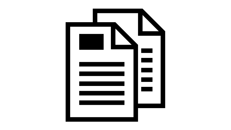 Une icône avec deux instructions sur fond blanc avec un lien vers les instructions d'utilisation. 
