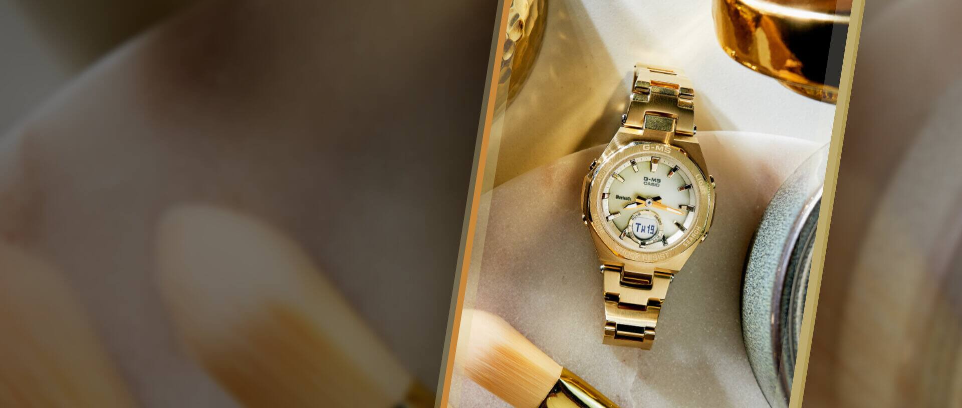 Le GM-S de BABY-G en or 