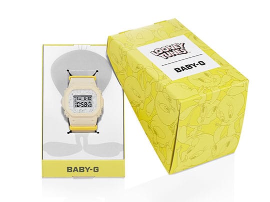 Carton jaune au design Tweety.