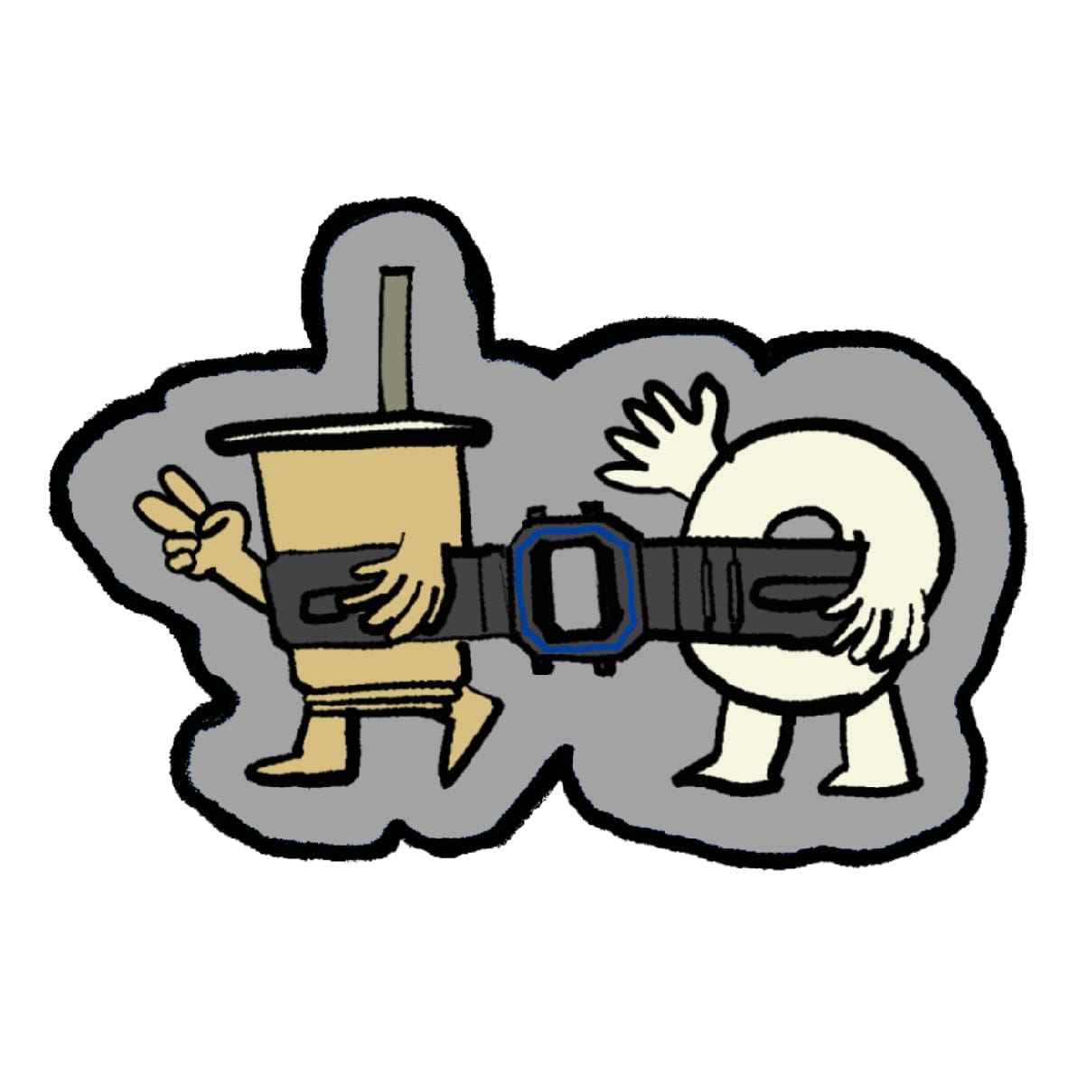 A man in front of a high-rise wearing a black leather jacket, a white shirt and the silver-coloured AE-1200WHD-1A from CASIO, looking through the lens of an SLR camera