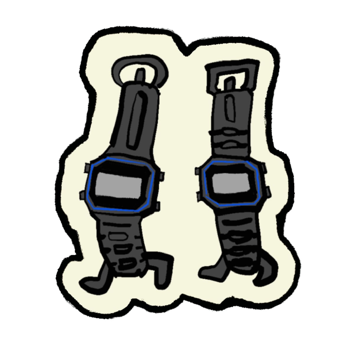 A man in a white shirt wears the CASIO Timeless Collection watch with square digital display and silver-coloured strap and looks through the lens of a reflex camera