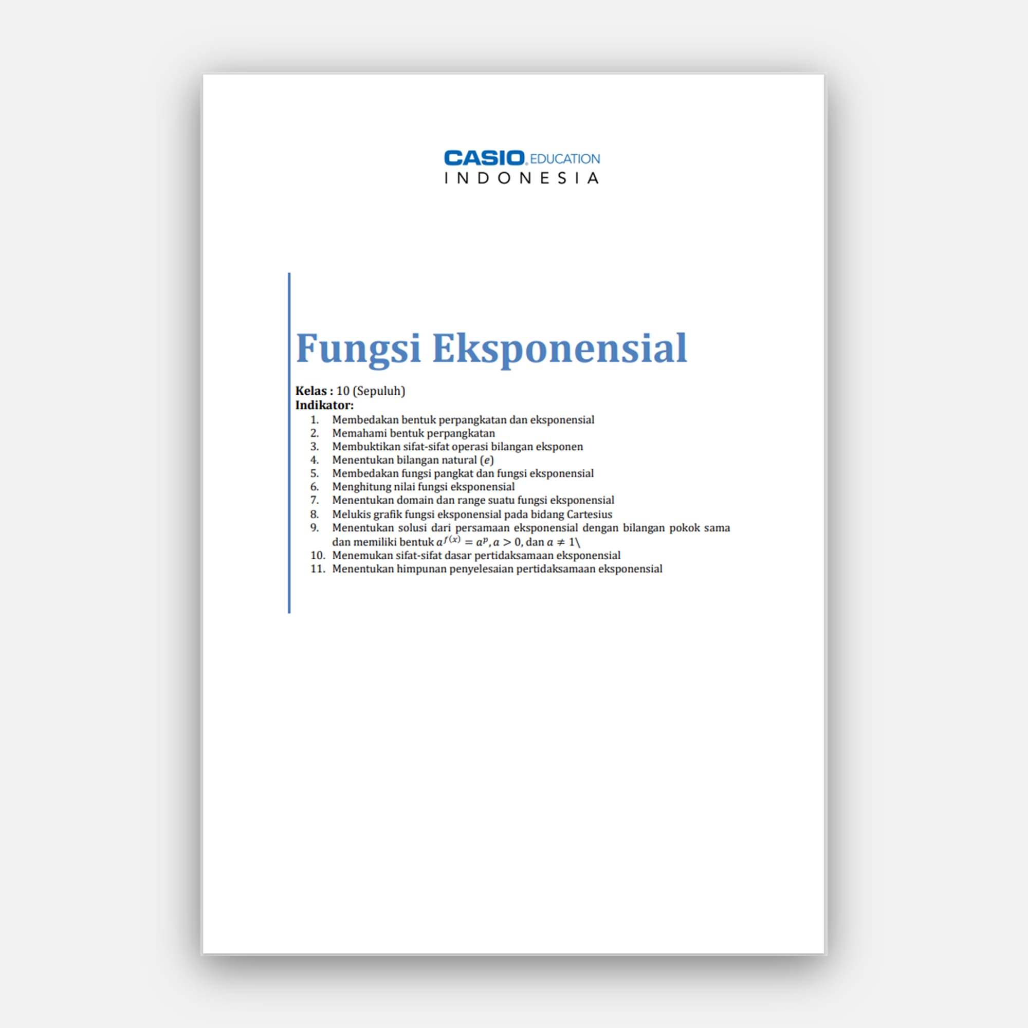 Fungsi Eksponensial 1