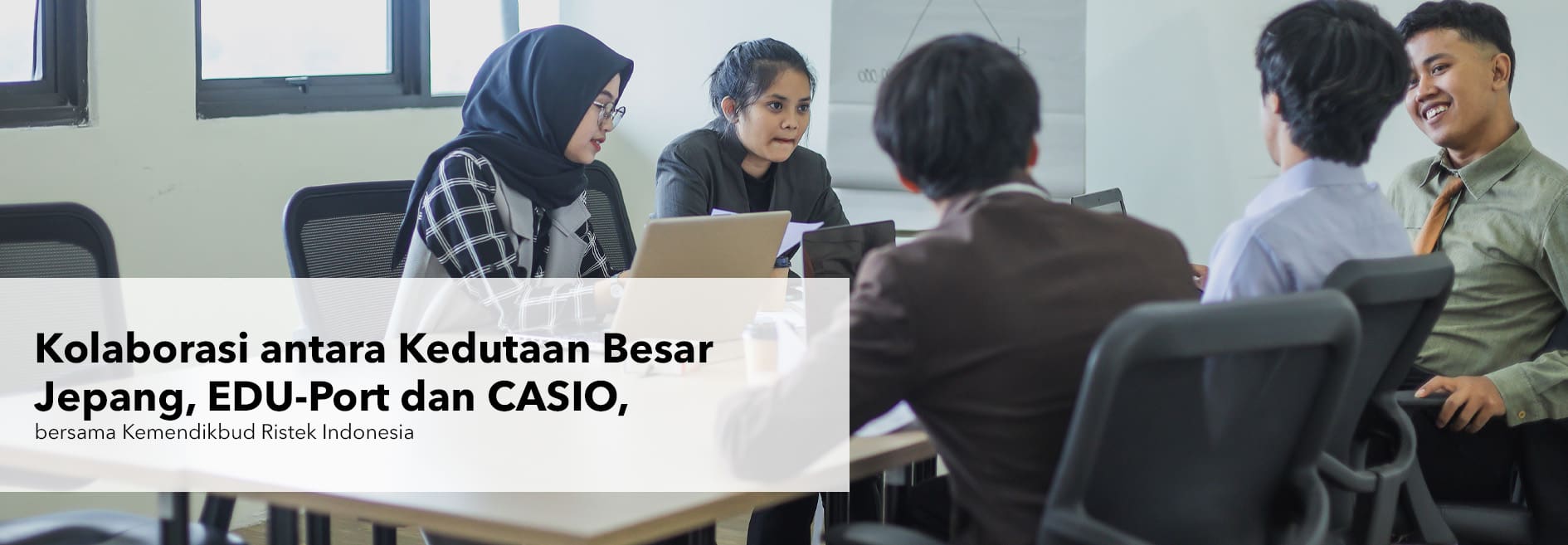 Collaboration between Japan Embassy EDU-Port and CASIO