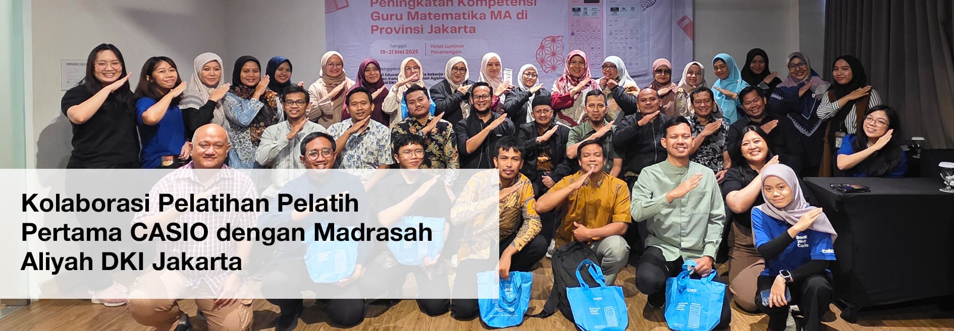 Kolaborasi Pelatihan Pelatih Pertama CASIO dengan Medrasyah Aliyah DKI Jakarta