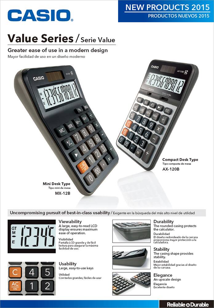Practical Calculators Catalog CASIO