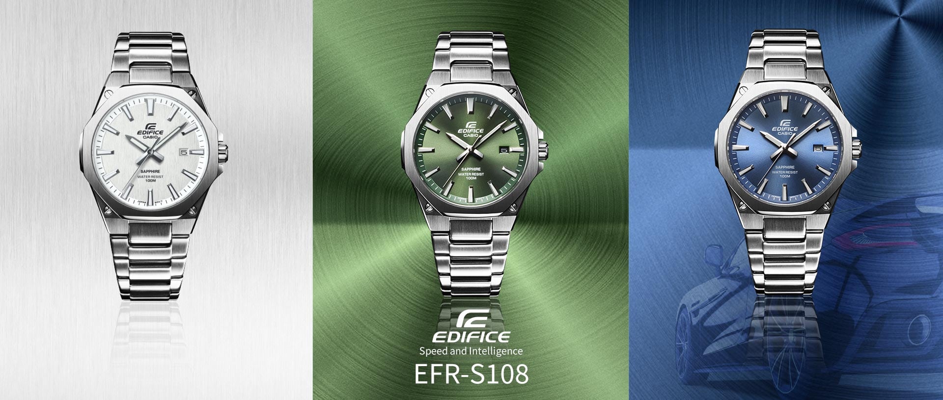 CASIO　EDIFICE Casio Edifice EF-317 WR 100M Day/Date Mens Watch Working