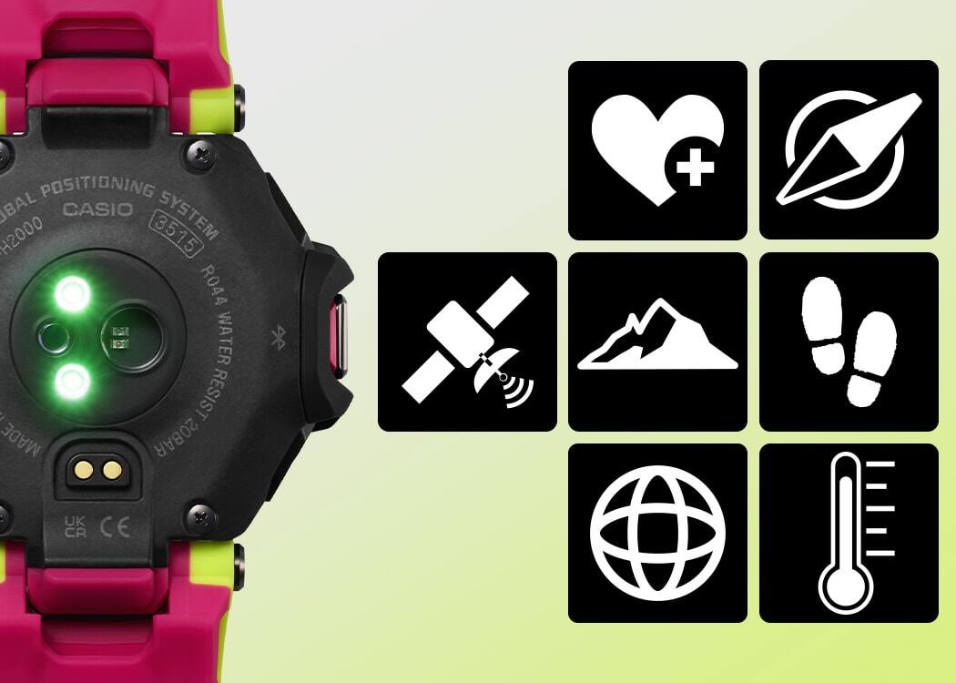 Retro del GBD-H2000 con luci sensoriali verdi luminose