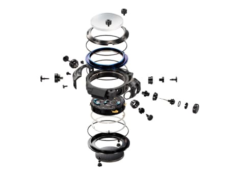 Le singole parti della cassa del G-Shock MRG-BF1000R