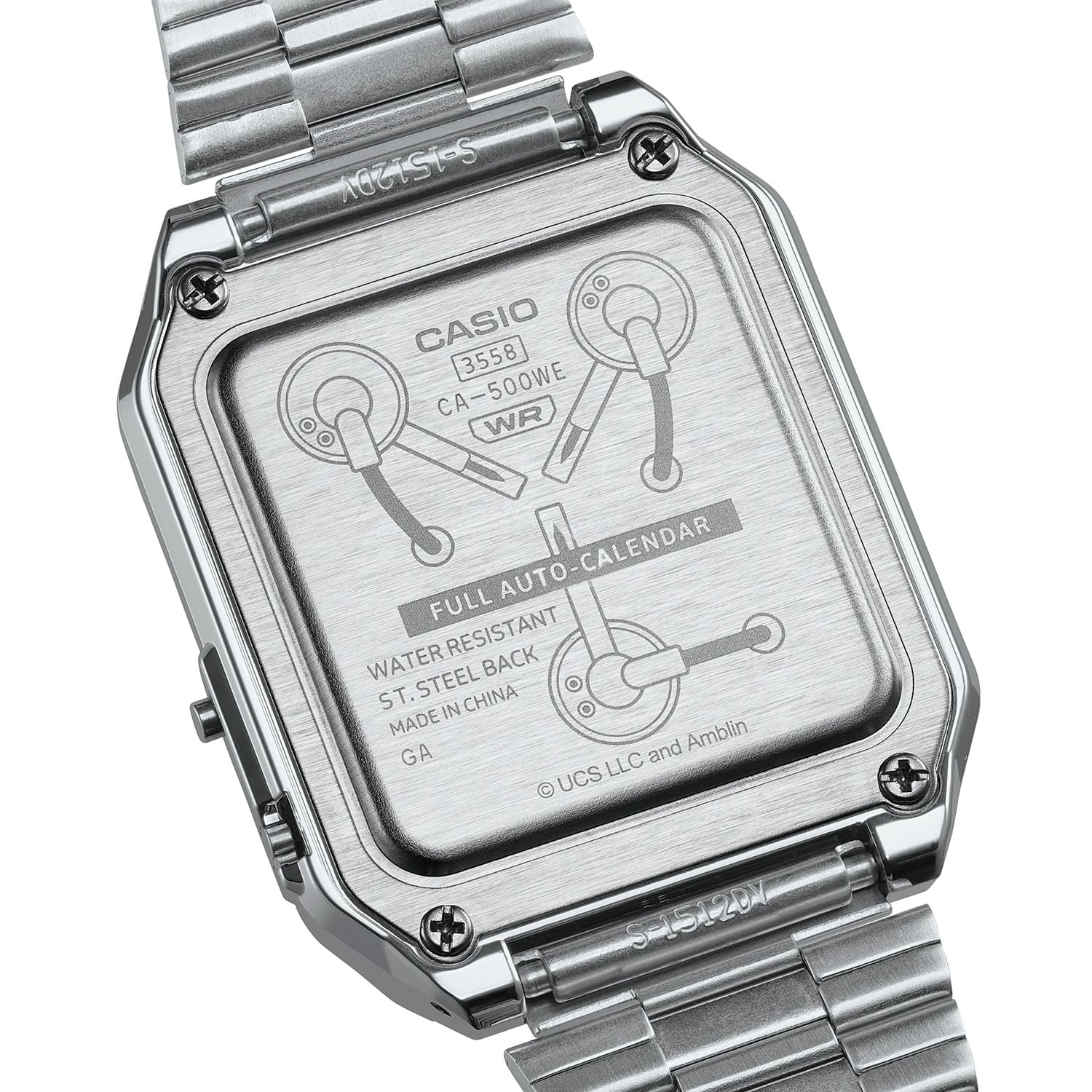 Il retro del quadrante del CA-500WEBF-1AER.