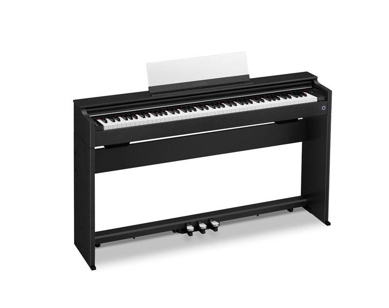 Il pianoforte digitale nero AP-S200, l'immagine è collegata alla pagina del prodotto