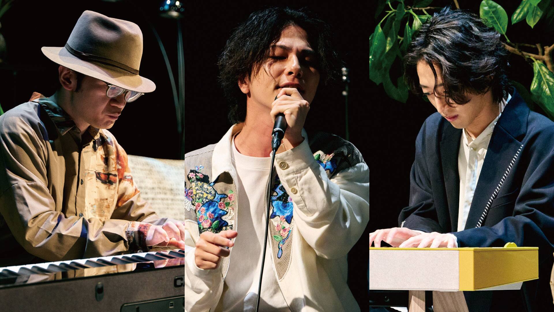 Tre artisti che si sono esibiti allo showcase Privia di Tokyo. 