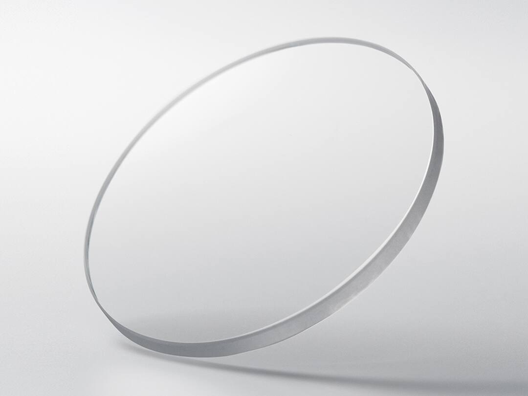 Disk of sapphire crystal Saphirkristal-Scheibe