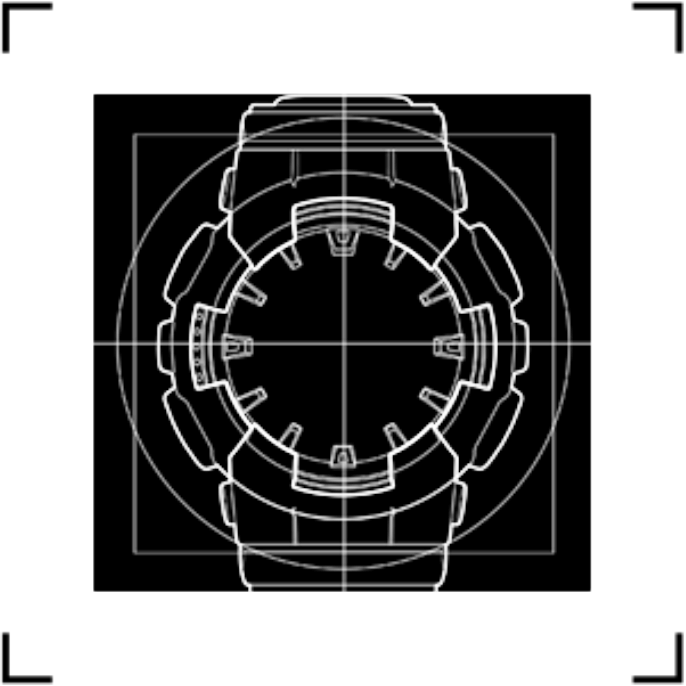 Schizzo in bianco e nero di un modello 110. L'immagine rimanda al paragrafo sui modelli 110.