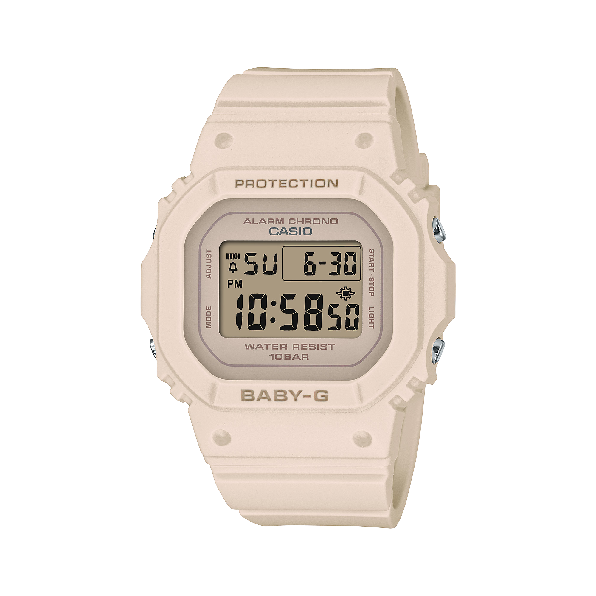 La montre digitale beige BGD-565-4
