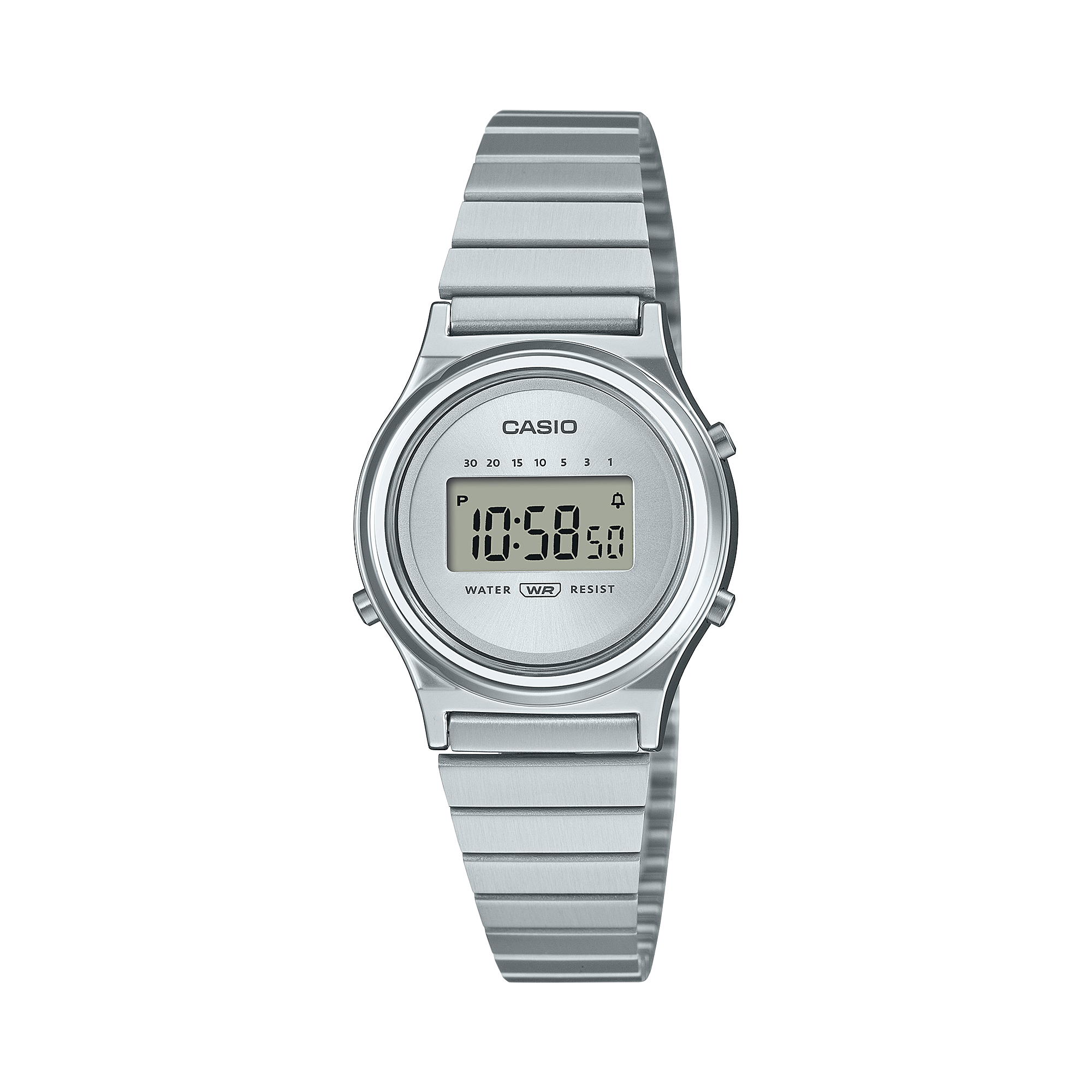 Il piccolo Casio Vintage LA700WEG-7A in argento